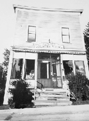 Vintage photo of the front of Waldo State Bank's building