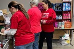 Waldo State Bank employees volunteering during Power of Community week