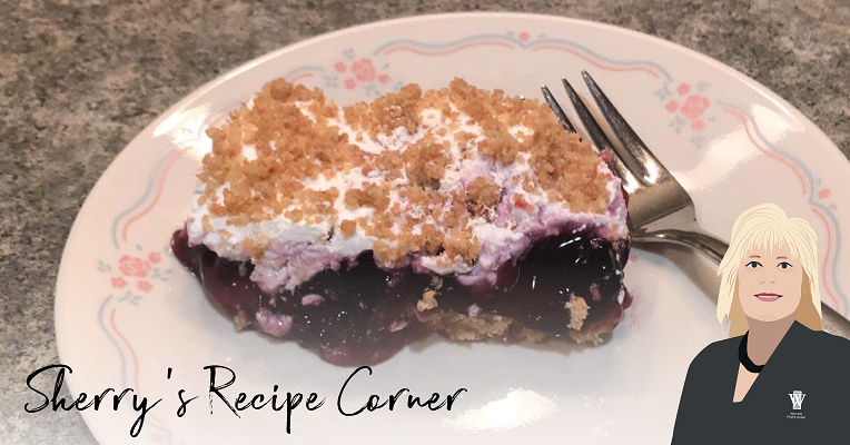 No Bake Blueberry Torte