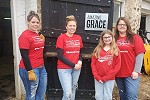 Ashley, Jayna, Clara, Renee ready for work!